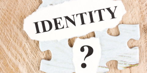 The word Identity with a question mark.