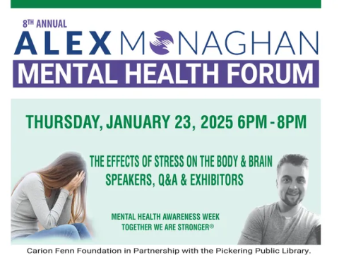 Alex Monaghan mental health forum poster