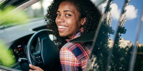 A person driving a vehicle