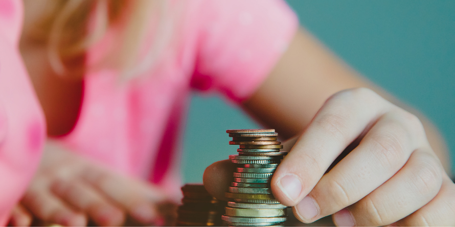 A stack of coins.