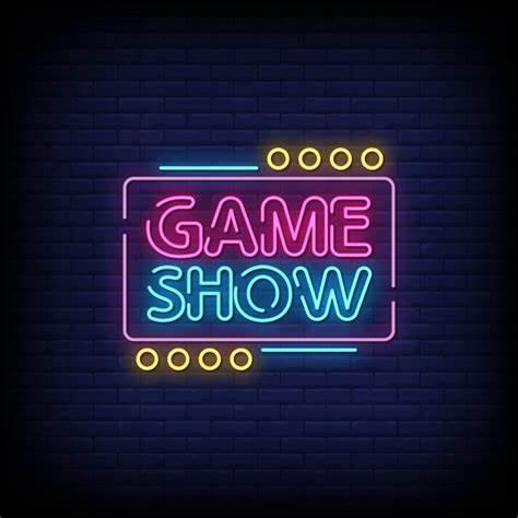 The words "Game Show" in neon