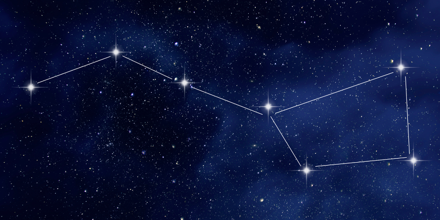 The Big Dipper constellation.