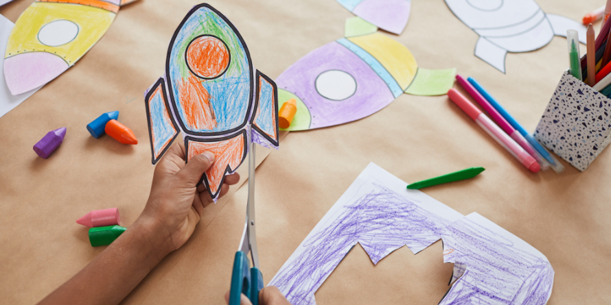 A paper rocket.