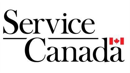 Service Canada logo, featuring a Canadian flag