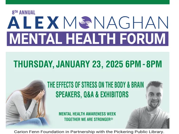 Alex Monaghan mental health forum poster