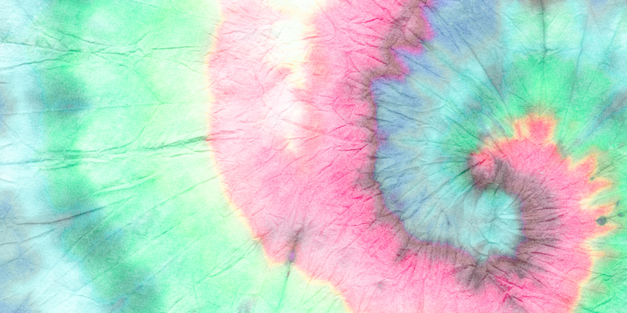 Tie-dye design.