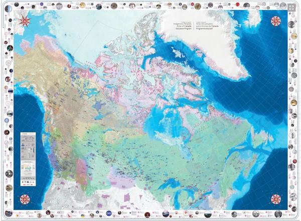 A map of Canada that will be on display for participants to walk on and explore.